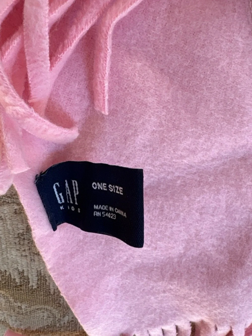 GAP Kids Pink Fringe Scarf